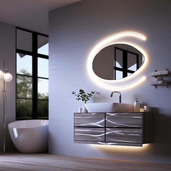 Irregular Bathroom Mirror