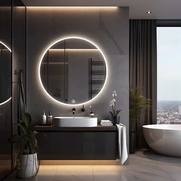 Round Bathroom Mirror