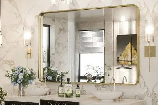 framed mirror