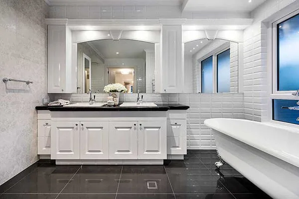 hampton style bathroom vanity