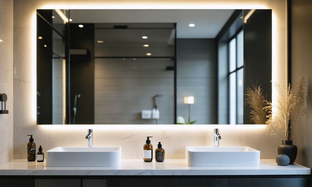Are wall-to-wall bathroom mirrors outdated