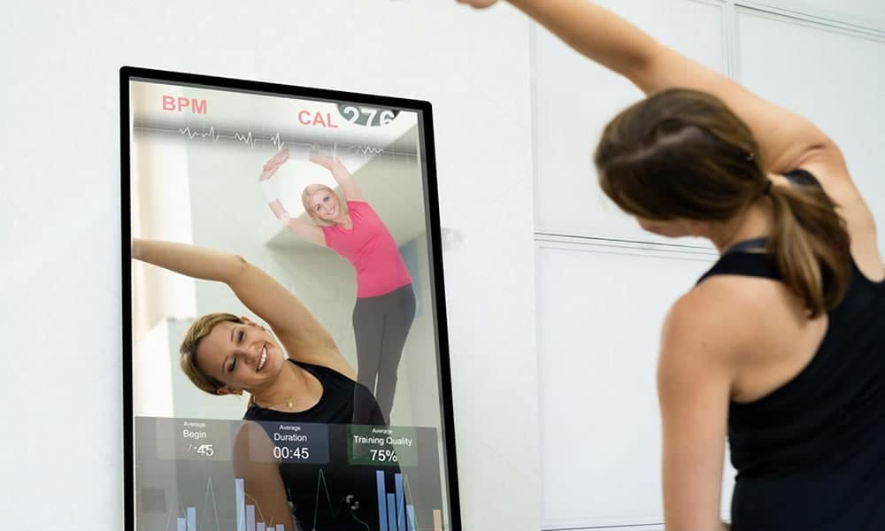 smart mirrors provide workout classes