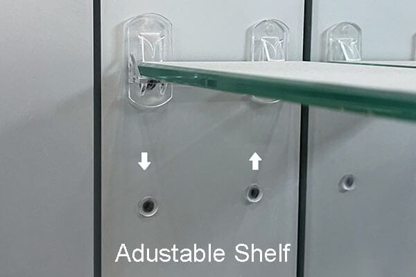 medicine cabinet adjustable shelf