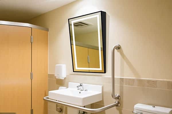 ADA-Compliant Vanity with tilt mirror