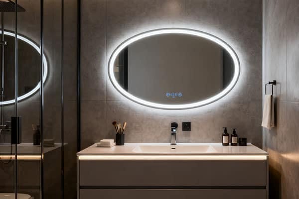 application residential bathroom mirrors